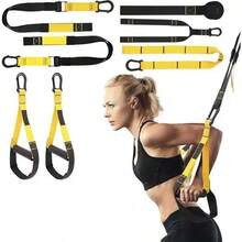 Suspension Training Strap Set, Bodyweight Resistance Training Equipment, Home Fitness Training System, Equipped With Door Anchor And Storage Bag, Suitable For Full Body Workout - A - View 2