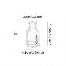 1/6/12pcs-Transparent Glass Mini Vase Set, Perfect For Flower Arrangement And Aromatherapy. Ideal For Halloween, Christmas, Wedding, Party And Other Holiday Decor. Can Be Placed In Patio, Living Room And Other Home Decor Spaces. - Decorative Vase - View 11