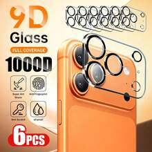 6pcs 3D Silk Screen Camera Lens Protector Film, Compatible With IPhone 18 Pro Max/18 Pro 16/14 Pro Max/15 Pro Max/16 Pro Max/14 Pro/13/15 Plus, Camera Screen Protector Film Accessory, 9H Tempered Glass, Anti-Scratch Protective Case - Clear - View 11