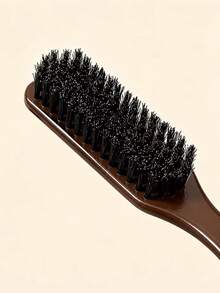 Unisex Boar Bristle Hair Brush And Beard Brush - Fragrance-Free Professional Hairstyling Brush, Suitable For Thick/Thin Hair, Can Clean Ombre Hairstyles And Electric Trimmers, Create Smooth Hairstyles, Essential For Back To School And Travel, Also Suitable For Women's Hair Accessories, Combs, Brushes And Trimming Brushes. - Multicolor - View 4