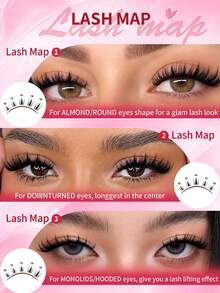 512/384pcs Fairy Cluster C-Curl Cartoon False Eyelashes 8-16mm Thin Natural Lash Extensions DIY Cluster False Eyelashes Easy To Wear Reusable Suitable For Daily Makeup - View 7