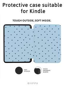 GIIPPA Protective Case For Kindle E-Reader, Handheld Book Style With Heart Pattern, Compatible With Kindle Paperwhite 5th/6th/7th, Paperwhite 10th/11th/12th, Kindle(Colorsoft)/10th/11th/12th And Other Popular Models, Kindle Accessories/Valentine - Multicolor - View 2
