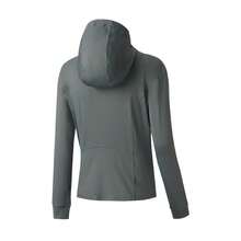 Adidas New Women's Hooded Top, Sporty Casual Long Sleeve - Dark Grey - View 4