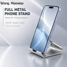Carbon Steel Phone Desktop Stand, Compatible With IPhone, Hands-Free Streaming Playback, Portable Foldable Design - New Arrival - View 7