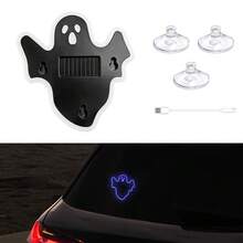 Solar Powered Ghost LED Car Atmosphere Light, Dynamic Rear Windshield Expression Light, Fun Halloween Car Interior & Exterior Decoration - Light - View 16