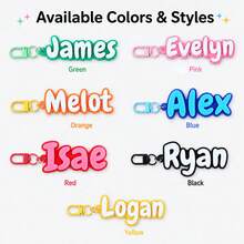 Custom Name Keychain,Personalized Acrylic Keychain,Bag Charm,Customized Key Chain Accessory,Customizable Backpack Tag,Keychains For Women - Style a - View 3