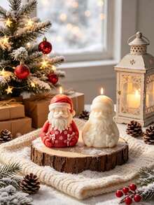Resin Silicone Mold For DIY Crafts - Santa Claus Christmas Mold, Epoxy Resin Asymmetrical Shape Demolding, Plaster, Candle Making, Wax And Resin Decorations, Tabletop Decor, Easy Release Handmade Casting - Santa Claus Mold - View 3