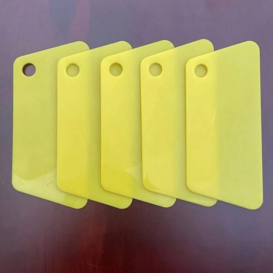 15 Buah Alat Pembersih Plastik Kuning, 3 Ukuran, Alat Pemasangan Film Pembungkus Vinyl Serbaguna, Penghapus Stiker untuk Jendela Mobil, Wallpaper, dan Aplikasi Decal