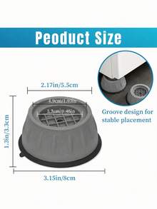 6pcs Shock Absorbing Pads, Designed To Absorb Impact, Reduce Noise And Ensure Durability, Waterproof, Non-Slip And Shock-Absorbing, Raised Design Effectively Reduces Noise, Home Essential - Other - View 7
