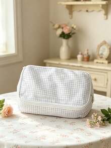 1/2pcs Plaid Pattern Travel Storage Bags, Multi-Size Waterproof Luggage Organizer Packing Cubes For Clothes, Cosmetics, Toiletries, Suitcase Divider Bags - Multicolor - View 14