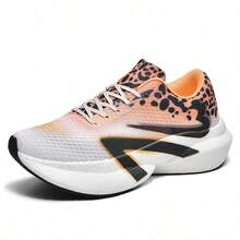 Men's Summer Couple New Versatile Casual Shoes Fashion Tire Print Plus Size Thick Sole Running Shoes - Orange - View 12