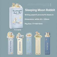 10pcs Tomato Sauce Goodnight Cute Pet Series Healing Cute Animal Fabric Embroidery Book Page Clips Planner Decoration Bookmarks - A - View 5