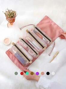 4-In-1 Detachable Makeup Bag. Can Be Used To Organize And Store Cosmetics,Makeup Bag, Large Capacity Makeup Bag,Cosmetics Storage Box,Makeup Brush Storage Bag,Large Capacity Storage Bag,Holiday Essentials,Travel Bag,Travel Essentials,Gifts For Women - Multicolor - View 1