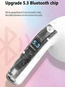 In-Ear Bluetooth Earphones, Stable Bluetooth 5.3 Wireless Connection, Long Battery Life, Ergonomic Design For Comfortable Wear, Hi-Fi Sound Quality, Suitable For Subway, Office And Commuting - White - View 2