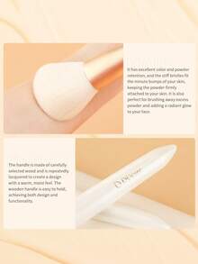 DU care 7Pcs Affordable Makeup Brushes Set Includes Foundation Brush, Eyeshadow Blender, Powder Brush With Case Makeup Bag, Easy To Clean, Non-Shedding Bristles For Daily Makeup - Gold - View 6