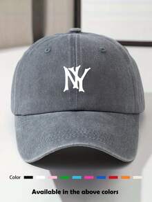 1pc Unisex Soft Top Vintage Washed Distressed Solid Color Baseball Cap, Y2K Style, Suitable For Daily Wear, Outfits, Cycling - Multicolor - View 16