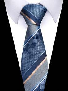 1pc Luckyvestir Men's Striped Tie Classic 3.15 Inch (Approx. 8.0 Cm) Formal Tie Suitable For Business Graduation Dinner Wedding Striped Polyester - Multicolor - View 1