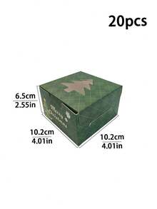 5pcs/10pcs/20pcs/30pcs Christmas Cartoon Window Gift Box, High Transparency Visible Window, Cookie Candy Party Baking Packaging Box, Private Baking Cookie Packing Paper Box - View 26