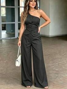 Women Suit Sets - Black - View 2
