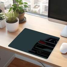 Sports Car Square Mouse Pad Dark Green Small Mousepads Desk Accessories, Stitched Edge Non‑Slip Rubber Base 9.4x7.8 Inches Desktop Protector Computer Desk Mat Laptop Keyboard Pad For Home Office School Gaming, Gift For Family Friends Colleagues - View 4