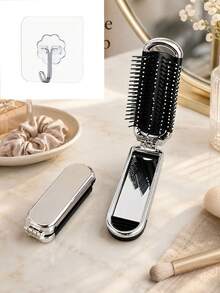Minimalist Foldable Comb & Mirror Set, Back To School Airbag Comb, Portable Comb Mirror, Comb Decorative Small Comb,Travel And The Back-To-School SeasonEssentials - Multicolor - View 9
