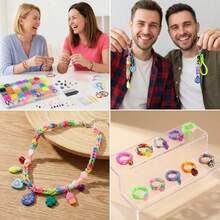 15 Colors 25 Colors 32 Colors Various Letter Beads Round Beads Elastic Band Combination DIY Jewelry Making Kit Large And Small Gift Boxes Available For Making Necklaces Bracelets Rings Phone Straps And More, Perfect Gift For Various Holidays - Box 1 - View 10