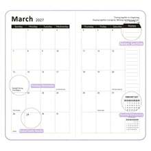 1pc 2027 Pocket Planner, Jan-Dec 2027 Monthly Pocket Planner With Notes, Mini Goal Tracker, Portable Pocket Schedule Notebook, Suitable For Office, Campus Study, Daily And Long-Term Planning And Recording - Multicolor - View 8