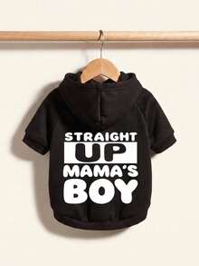 LUCKIE LABO 1pc STRAIGHT UP MAMA'S BOY Printed Pet Sweatshirt, Anti-Flea, Reduces Shedding, Insulated & Breathable, Suitable For Cats And Dogs, Indoor And Outdoor - Multicolor - View 9