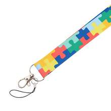 Maze Design Phone Lanyard Hard Card Holder, Employee ID/Work Badge/Student Access Card Sliding Card Sleeve - Square - View 5
