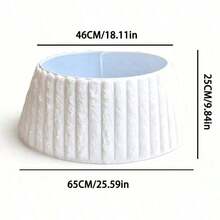 Tinsel Decoration - Gran CC White Plush 25*46*65 - View 3