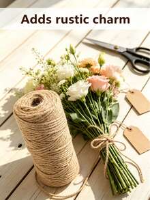 Handmade Gift Wrapping For Christmas, Birthdays, And Parties 20m/30m/40m 2mm Natural Jute Twine/Rope/String – Ideal For Home & Wedding Decor, Burlap Ribbon, And Bows - Multicolor - View 2