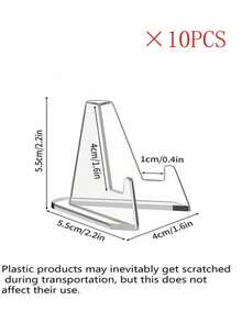 Acrylic Card Holder, Card Display Stand, Coin Display Stand, Suitable For Displaying Magnetic Cards, Challenge Medals, Baseball Cards, Sports Cards, And Trading Cards. For Best Results, We Recommend Purchasing Multiple. - Transparent - View 6