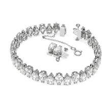 Swarovski Matrix Tennis Pear Cut Women's Bracelet 5598350 - White 5598350 - View 4