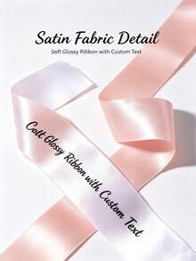 Customized Glitter Ribbon, Can Be Written According To Your Requirements, Multiple Colors, Wedding Bridal Shower Gift, Happy Birthday Ribbon, Bachelorette Party Decoration, Parade Banner, Ideal Gift For Graduation Ceremony - Multicolor - View 4
