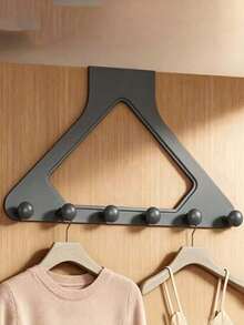 1pc Large Upgraded Triangle Door Hook, Over-The-Door Coat Rack, Thickened Plastic Material, Strong Stability, Great Load-Bearing Capacity, Suitable For Hanging Clothes, Bags, Keys, Hats - Multicolor - View 21