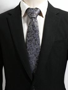 1pc French Vintage All-Over Ditsy Floral Hand-Tied Necktie, Light Business Commute Casual Suit Men's Decorative Accessory - Multicolor - View 3