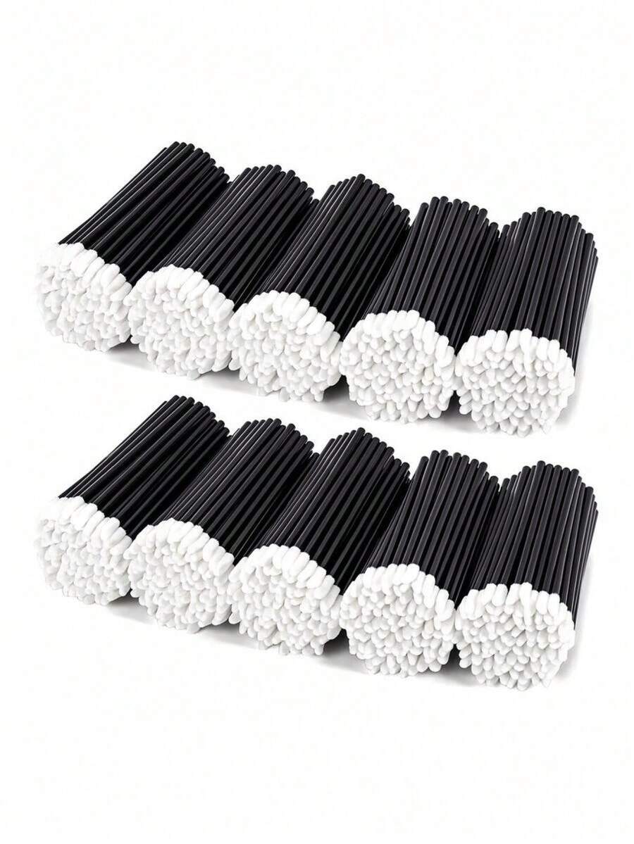 400 Pcs Lipstick Pen Lip Gloss Wands Lint-Free Makeup Tools Beauty Tools 10-600 Pcs - Black - View 1