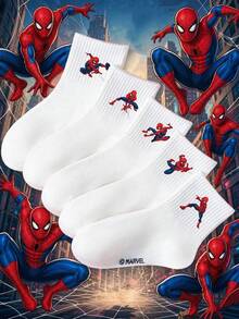 Disney 1-5 Pairs Mid-Calf Socks, Children's All-Season Sports Casual Socks - Multicolor - View 2