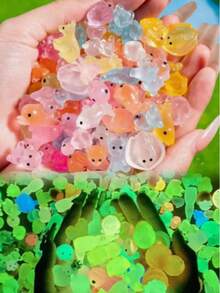20/30/50pcs Hewan Mini Resin Bercahaya, Patung Anjing Mini, Figur Mini Kartun Lucu, Dekorasi Patung Anjing Mini, Dekorasi Kerajinan Bercahaya, Cocok untuk Taman Lanskap Miniatur Rumah Kecil (Warna Acak), Seri Patung Mini, Patung, Model Hewan Mini, Mainan Patung - MultiWarna - View 5