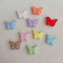 30pcs/Bag Mixed Color Butterfly Acrylic Beads Loose Beads For DIY Handmade Bracelet Necklace Phone Chain Decorative Handicrafts Jewelry Making Supplies - Multicolor - View 6