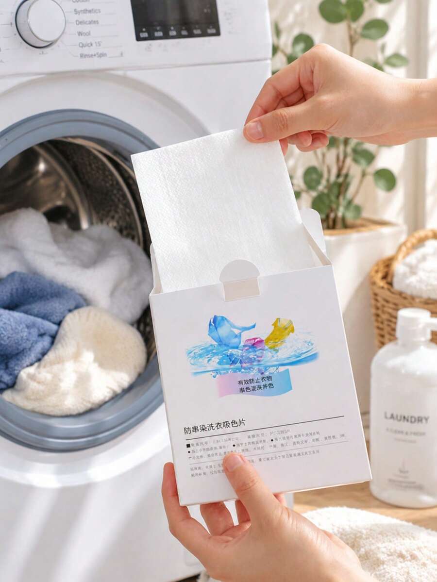 100pcs Color Catcher Laundry Sheets, High-Efficiency Dye Absorbing Sheets For Washing Machine, Prevent Dye Transfer And Color Bleeding, Keep Clothes Bright And Fresh, Disposable Non-Woven Fabric Color Absorbing Sheets, Suitable For Daily Home Laundry - Multiple Styles - View 1