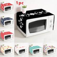 1pc Microwave Dust Cover, Home Oven Rack Dust Cover, Washable Dust Cover, Home Food Machine Dust Cover, Highly Attractive Kitchen Storage Cabinet Dust And Stain Cover - Full Coverage - View 1