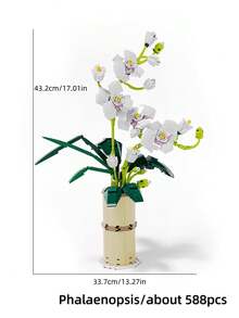 SALYWEE Creative Adult Building Block Flower Set, Rose Sunflower Osmanthus Lilac Artificial Flower Bricks, DIY Desktop Ornament, Ideal Gift For Home Decoration - Multicolor - View 7