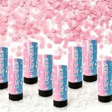 2pcs Blue And Pink Gender Reveal Confetti Poppers, Suitable For Birthday, Party, Wedding, Baptism, Decoration Props - Multi-color - View 5