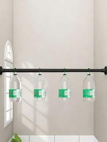 Punch‑Free Retractable Iron Shower Curtain Rod, Multiple Sizes Available For Bathroom, Washroom, Balcony, Curtain And Wardrobe Hanging Rod - Multiple Specifications - View 6