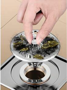 Bathroom Floor Drain Core Anti-Odor Anti-Overflow Pipe Toilet Anti-Insect Cover Filter Inner Core Universal - Silver - View 5