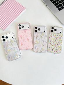 1件花卉印花手機殼，適用於 iPhone 17 / 17 Pro / 17 Pro Max，適用於 iPhone 15，適用於 iPhone 16 Pro Max，適用於 iPhone 16，適用於 iPhone 14，適用於 iPhone 15，適用於 iPhone 16 Plus，適用於 iPhone 18 Pro，適用於 iPhone 18 Pro Max - 彩色 - 查看 1