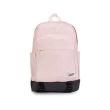 Adidas Adjustable S-Shaped Thick Straps Printed Three-Stripe Logo Fabric Backpack Unisex Couple Style Light Pink & Graphite Black - Baby Pink - View 5