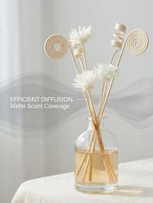 7pcs/Set Natural Rattan Reed Diffuser Sticks, Fragrance Essential Oil Diffuser Sticks, Long Lasting Scent Home Hotel Decor Fragrance Accessories - Multiple Styles - View 10