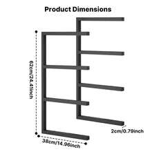 Senmeo Scaffali per garage - Nero 2 pz - Visualizzare 4